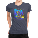 The Crossing of Quintessa Exclusive - Womens Premium T-Shirts RIPT Apparel Small / Indigo