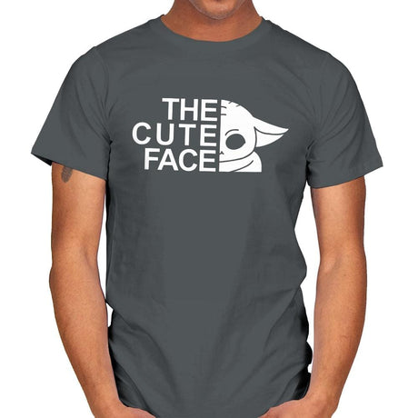 The Cute Face - Mens T-Shirts RIPT Apparel Small / Charcoal