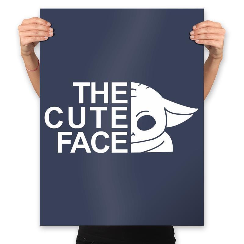 The Cute Face - Prints Posters RIPT Apparel 18x24 / Navy