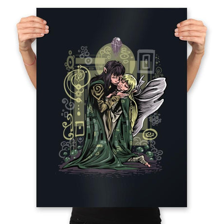 The Dark Kiss - Prints Posters RIPT Apparel 18x24 / Black