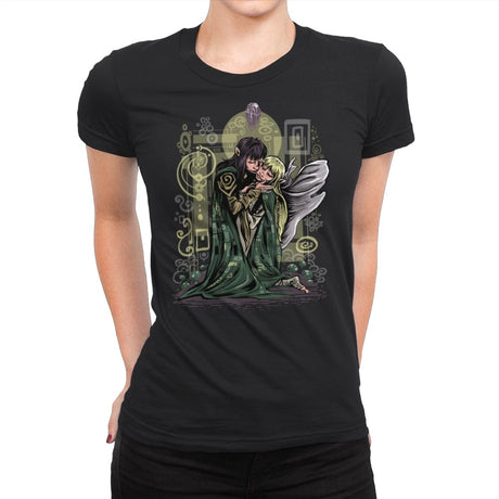 The Dark Kiss - Womens Premium T-Shirts RIPT Apparel Small / Black