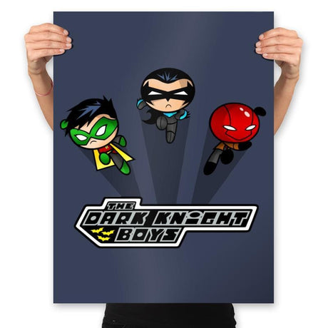 The Dark Knight Boys - Prints Posters RIPT Apparel 18x24 / Navy