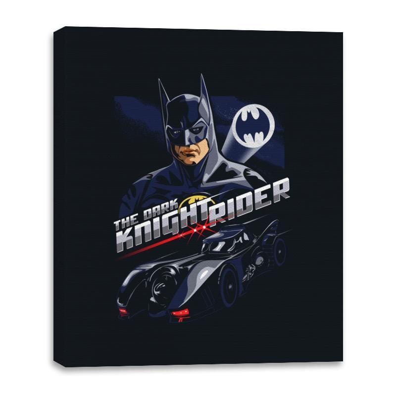 The Dark Knight Rider - Canvas Wraps Canvas Wraps RIPT Apparel 16x20 / Black