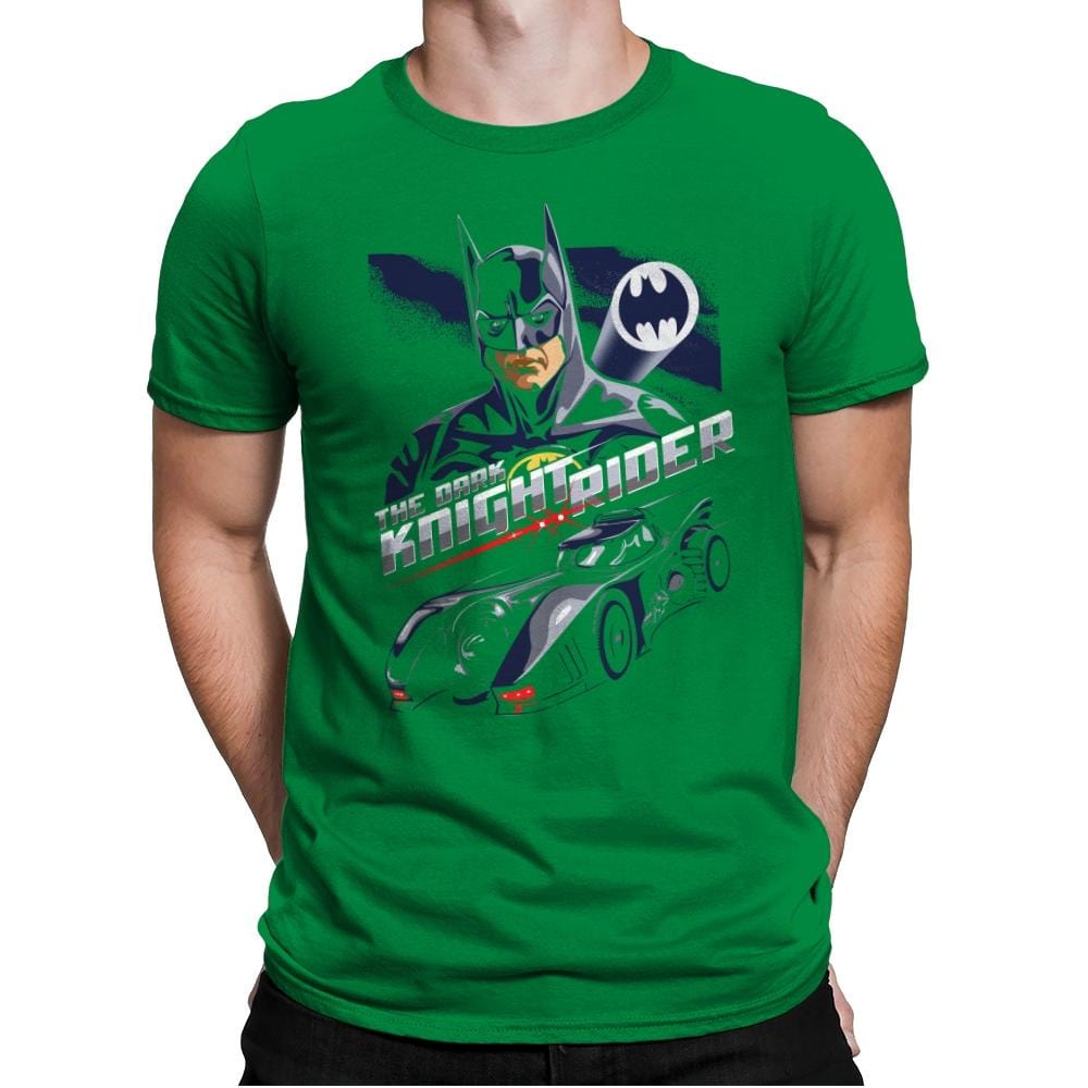 The Dark Knight Rider - Mens Premium T-Shirts RIPT Apparel Small / Kelly Green