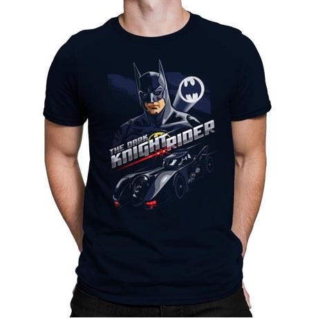 The Dark Knight Rider - Mens Premium T-Shirts RIPT Apparel Small / Midnight Navy