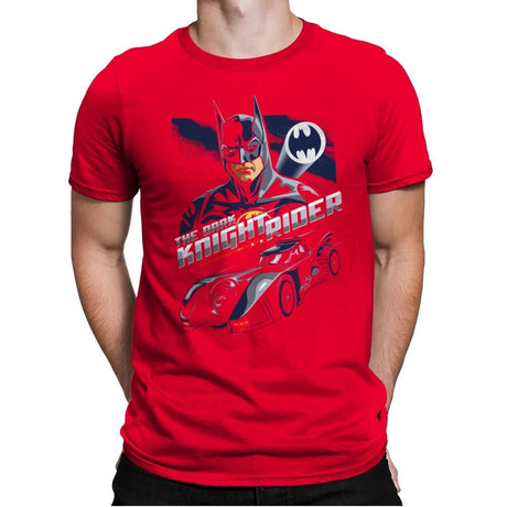 The Dark Knight Rider - Mens Premium T-Shirts RIPT Apparel Small / Red