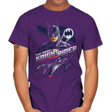 The Dark Knight Rider - Mens T-Shirts RIPT Apparel Small / Purple