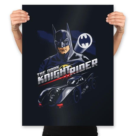 The Dark Knight Rider - Prints Posters RIPT Apparel 18x24 / Black