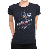 The Dark Knight Rider - Womens Premium T-Shirts RIPT Apparel Small / Midnight Navy