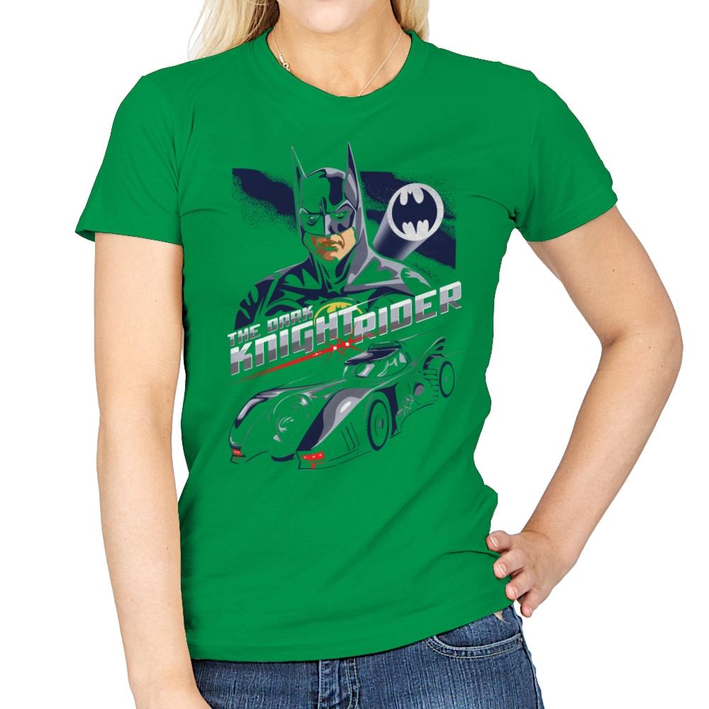 The Dark Knight Rider - Womens T-Shirts RIPT Apparel Small / Irish Green
