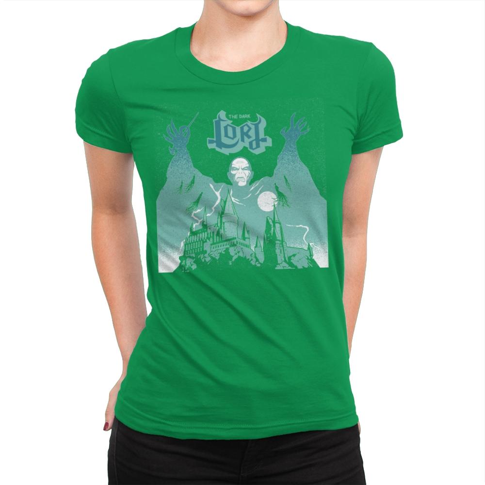 The Dark Lord Rock - Womens Premium T-Shirts RIPT Apparel Small / Kelly Green