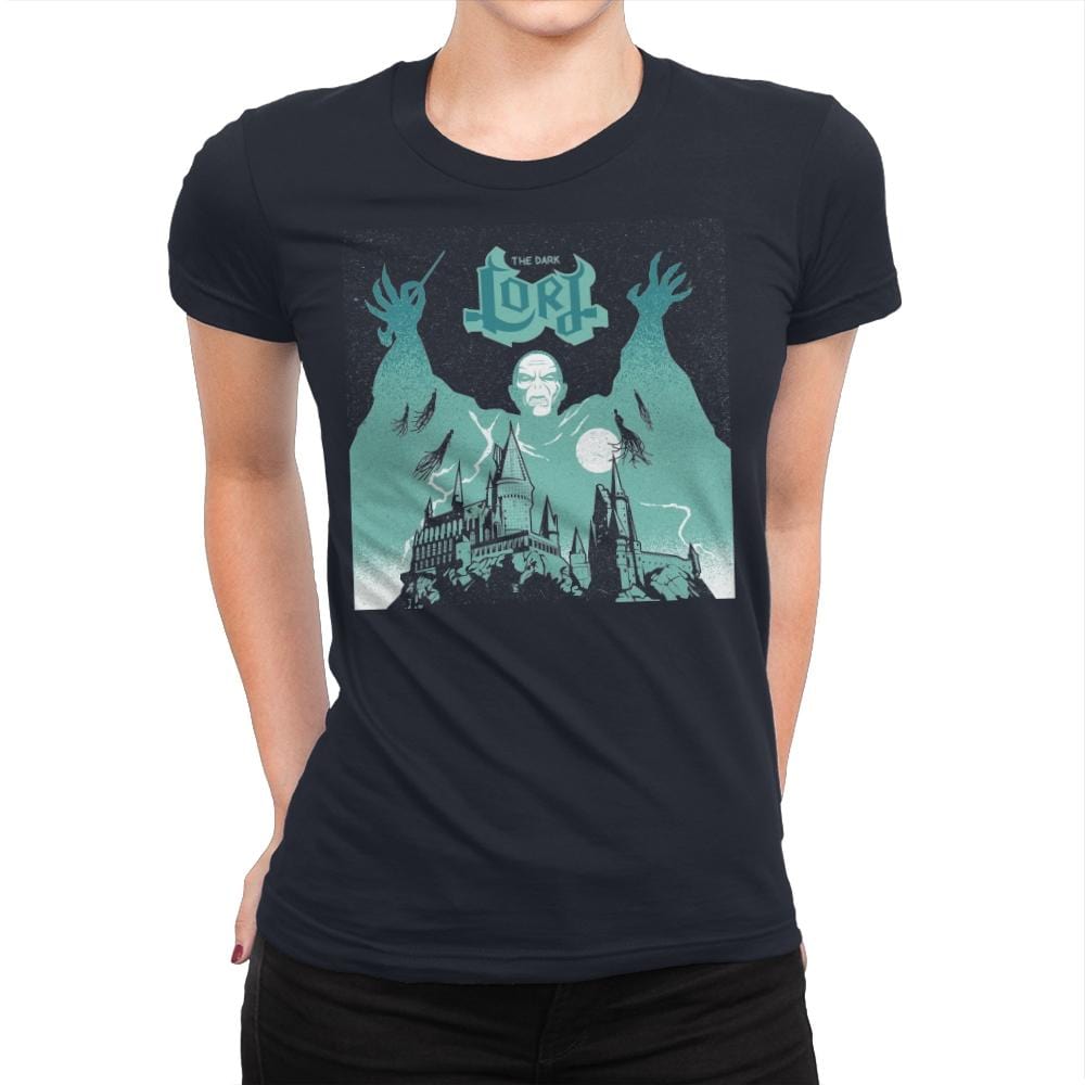 The Dark Lord Rock - Womens Premium T-Shirts RIPT Apparel Small / Midnight Navy