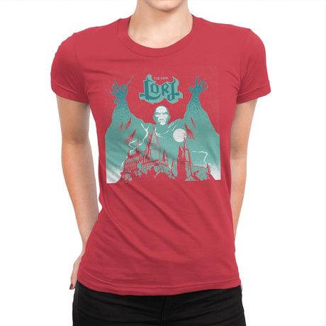 The Dark Lord Rock - Womens Premium T-Shirts RIPT Apparel Small / Red