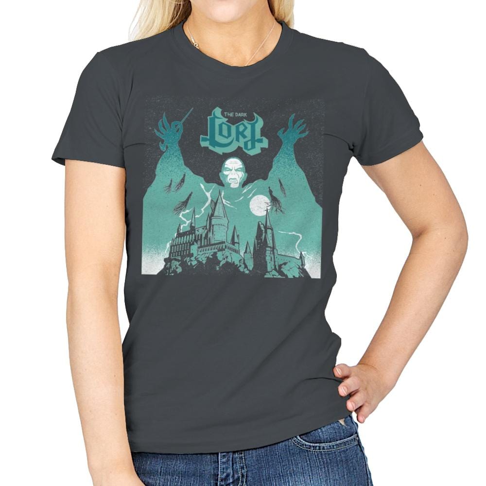 The Dark Lord Rock - Womens T-Shirts RIPT Apparel Small / Charcoal