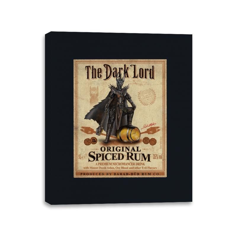 The Dark Lord - Spiced Rum - Canvas Wraps Canvas Wraps RIPT Apparel 11x14 / Black