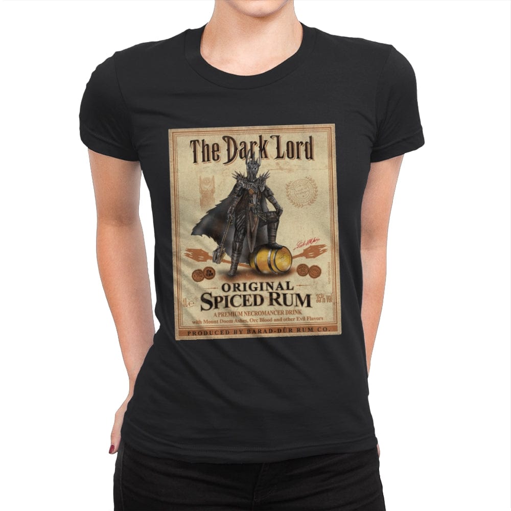 The Dark Lord - Spiced Rum - Womens Premium T-Shirts RIPT Apparel Small / Black