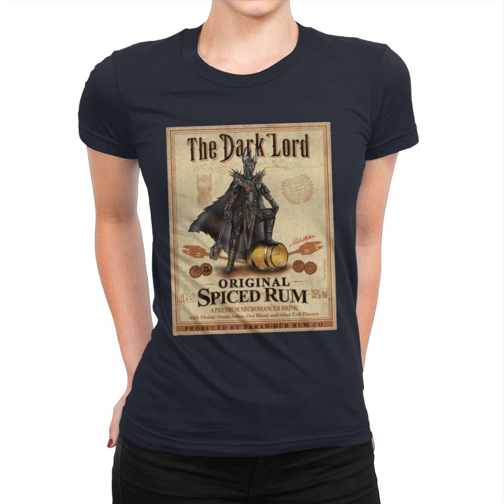 The Dark Lord - Spiced Rum - Womens Premium T-Shirts RIPT Apparel Small / Midnight Navy