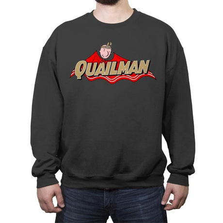 The Dark Quail Man - Crew Neck Sweatshirt Crew Neck Sweatshirt RIPT Apparel Small / Charcoal