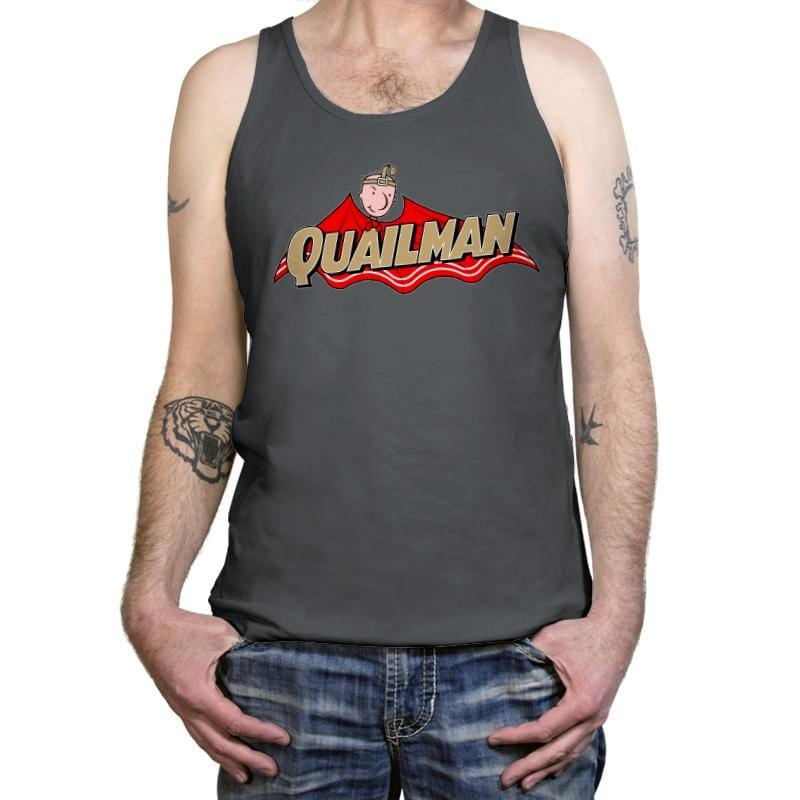 The Dark Quail Man - Tanktop Tanktop RIPT Apparel X-Small / Asphalt