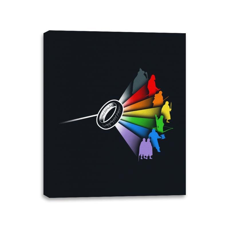 The Dark Side of the Ring - Canvas Wraps Canvas Wraps RIPT Apparel 11x14 / Black