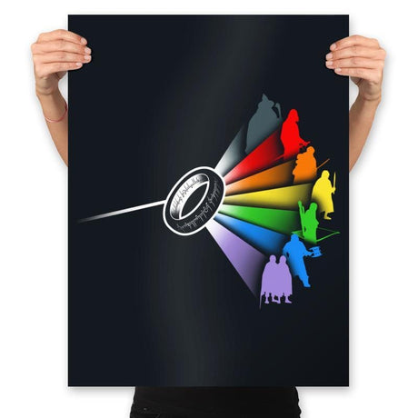 The Dark Side of the Ring - Prints Posters RIPT Apparel 18x24 / Black