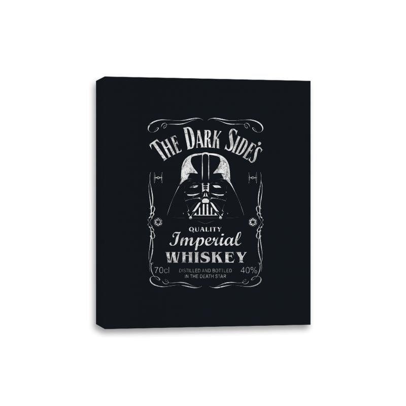 The Dark Side's Whiskey - Canvas Wraps Canvas Wraps RIPT Apparel 8x10 / Black