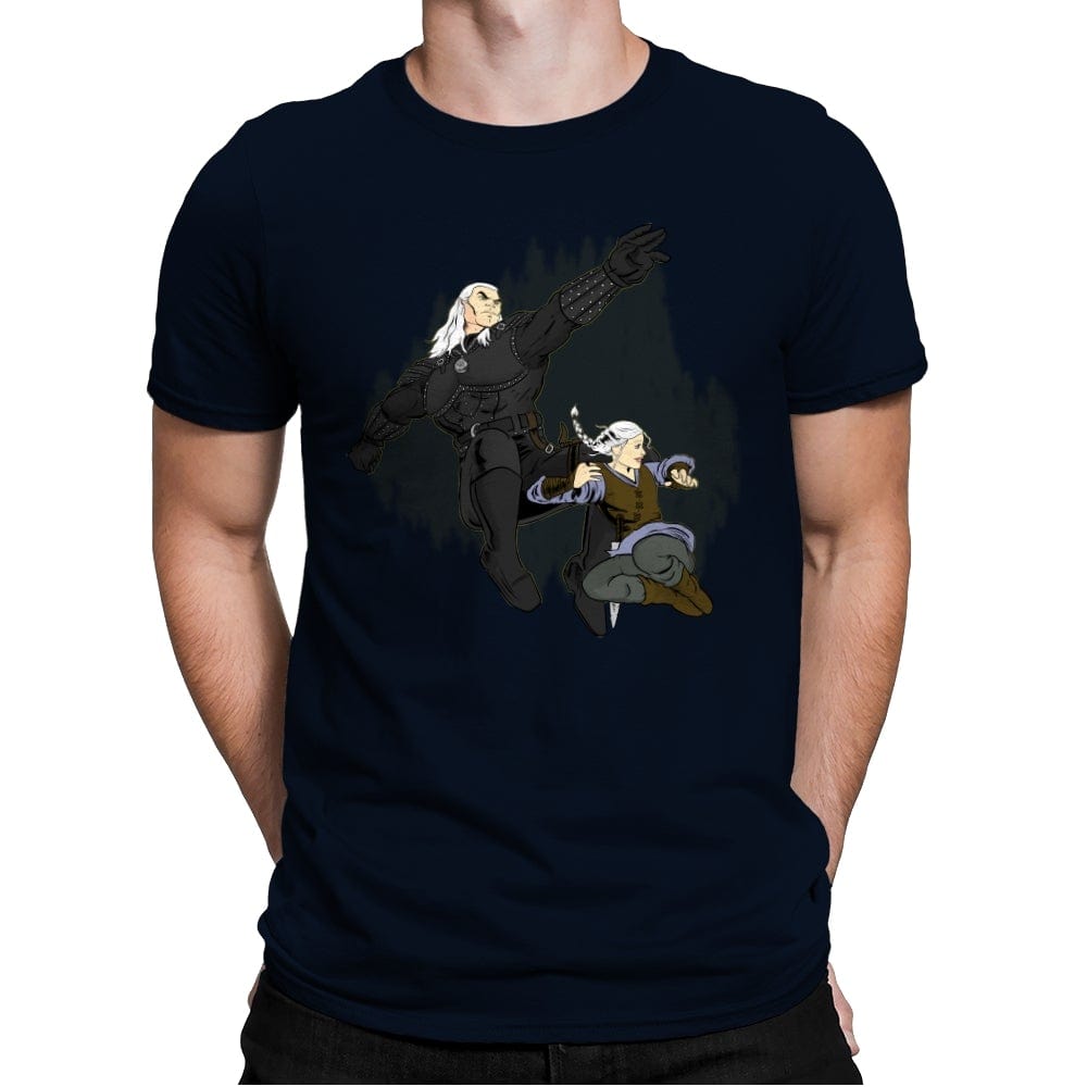 The Dark Witcher - Mens Premium T-Shirts RIPT Apparel Small / Midnight Navy