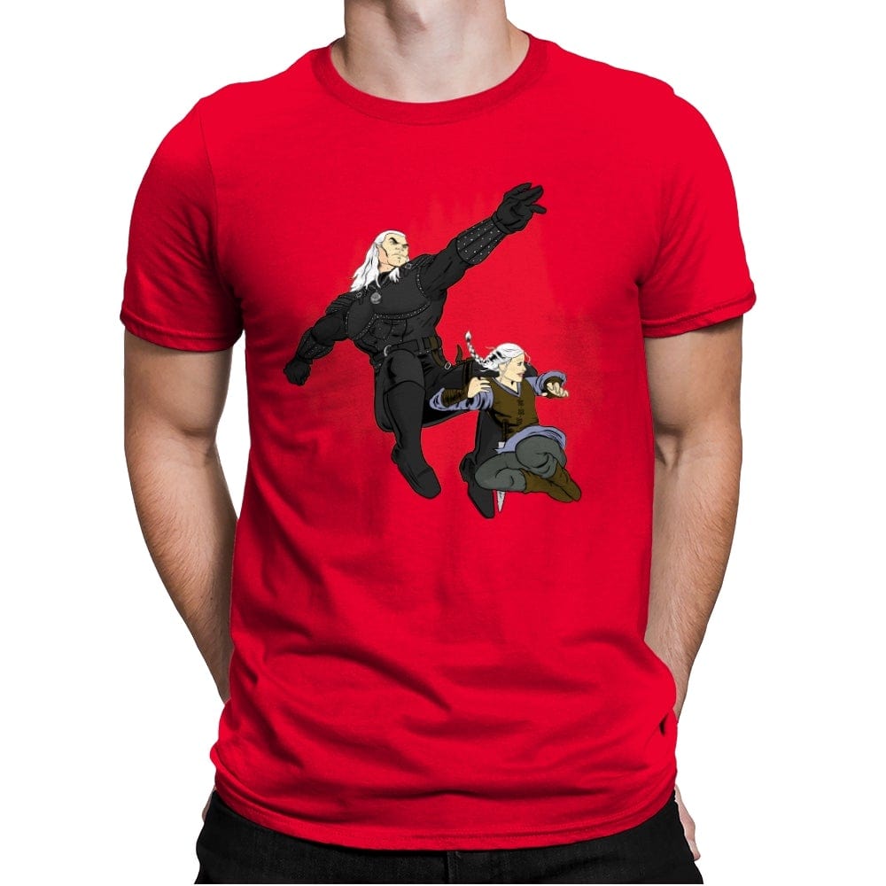 The Dark Witcher - Mens Premium T-Shirts RIPT Apparel Small / Red