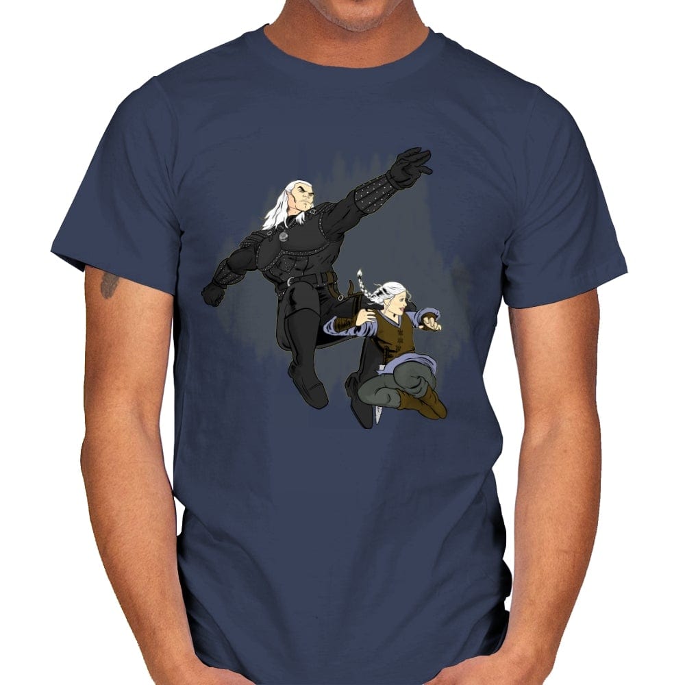 The Dark Witcher - Mens T-Shirts RIPT Apparel Small / Navy