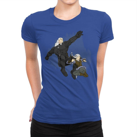The Dark Witcher - Womens Premium T-Shirts RIPT Apparel Small / Royal