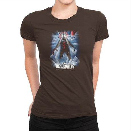 The Deadlights Exclusive - Womens Premium T-Shirts RIPT Apparel Small / Dark Chocolate