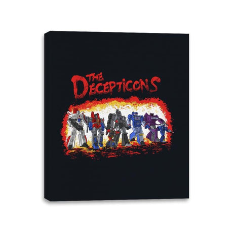 The Decepticons - Canvas Wraps Canvas Wraps RIPT Apparel 11x14 / Black