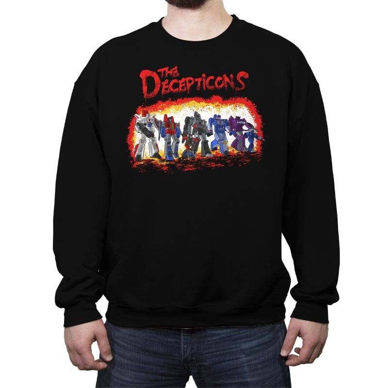 The Decepticons - Crew Neck Sweatshirt Crew Neck Sweatshirt RIPT Apparel Small / Black