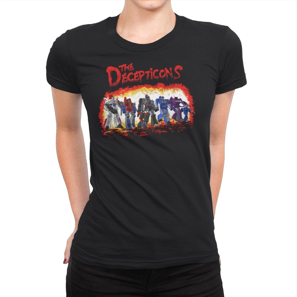The Decepticons - Womens Premium T-Shirts RIPT Apparel Small / Black