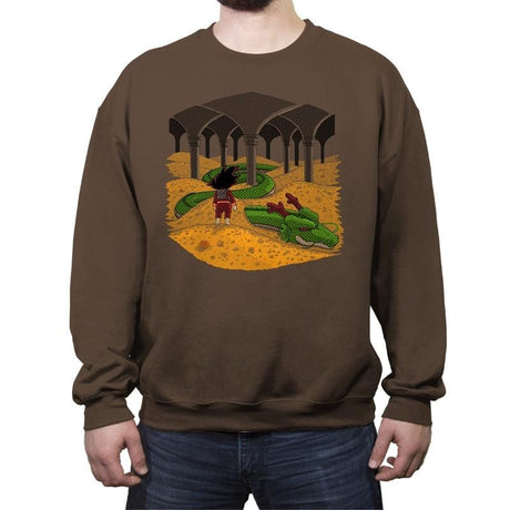 The Desolation of Shenron - Crew Neck Sweatshirt Crew Neck Sweatshirt RIPT Apparel