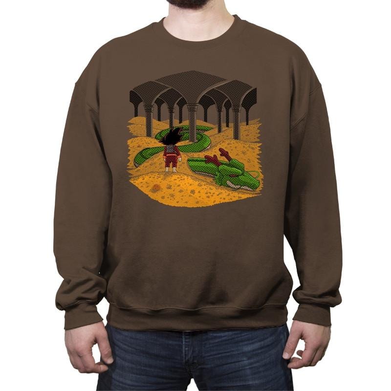 The Desolation of Shenron - Crew Neck Sweatshirt Crew Neck Sweatshirt RIPT Apparel Small / Dark Chocolate