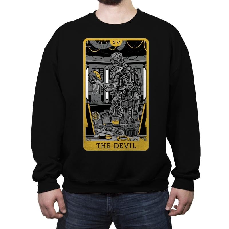The Devil - Crew Neck Sweatshirt Crew Neck Sweatshirt RIPT Apparel Small / Black