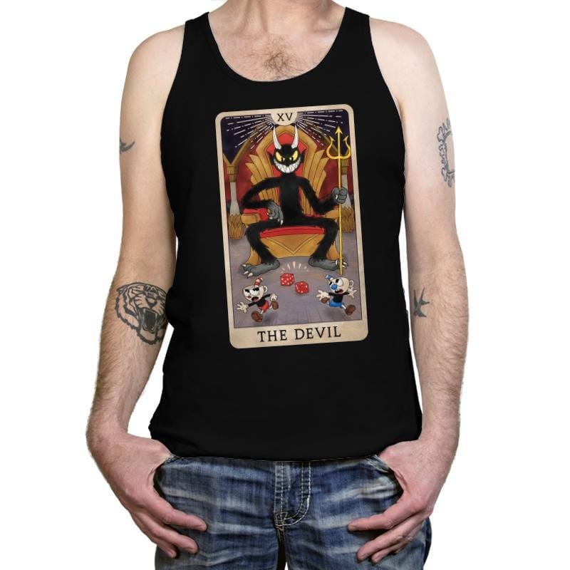 The Devil Cuphead - Tanktop Tanktop RIPT Apparel X-Small / Black