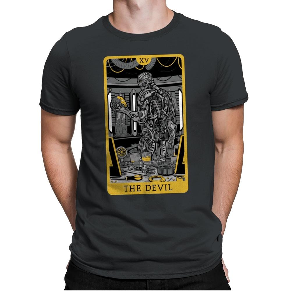 The Devil - Mens Premium T-Shirts RIPT Apparel Small / Heavy Metal
