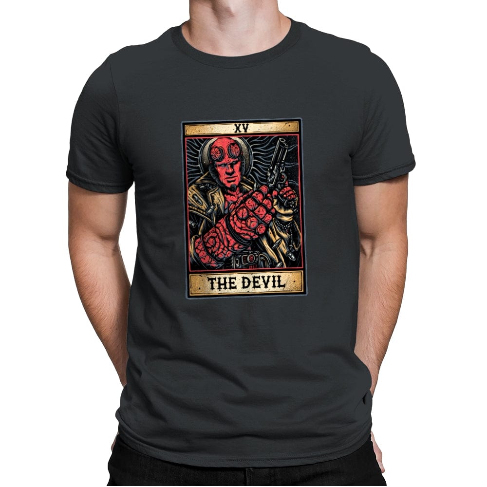 The Devil - Mens Premium T-Shirts RIPT Apparel Small / Heavy Metal