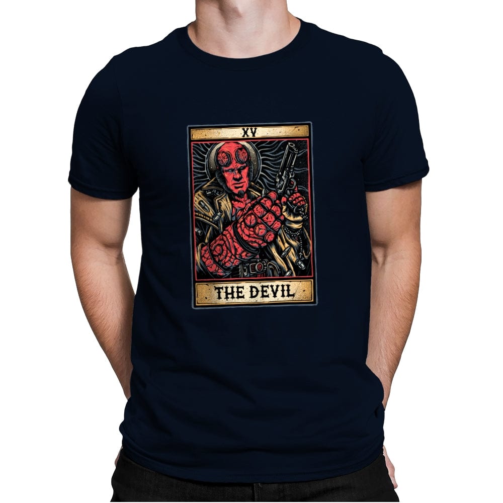 The Devil - Mens Premium T-Shirts RIPT Apparel Small / Midnight Navy