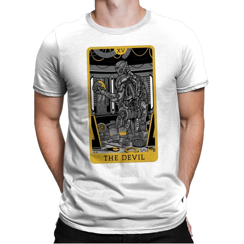 The Devil - Mens Premium T-Shirts RIPT Apparel Small / White