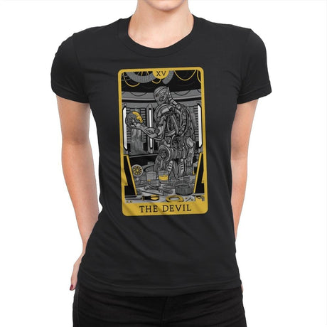 The Devil - Womens Premium T-Shirts RIPT Apparel Small / Black