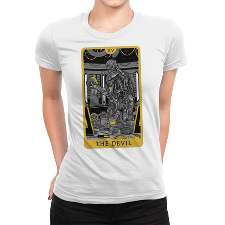 The Devil - Womens Premium T-Shirts RIPT Apparel Small / White