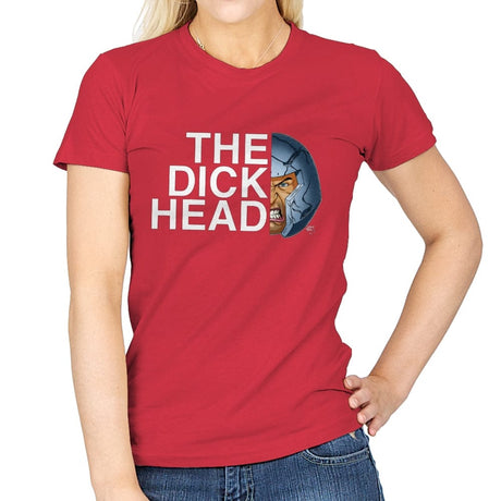 The Dick Head - Womens T-Shirts RIPT Apparel Small / Red