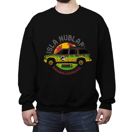 The Dinosaur Experience - Crew Neck Sweatshirt Crew Neck Sweatshirt RIPT Apparel Small / Black