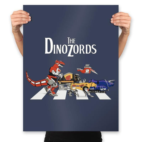 The Dinozords - Prints Posters RIPT Apparel 18x24 / Navy