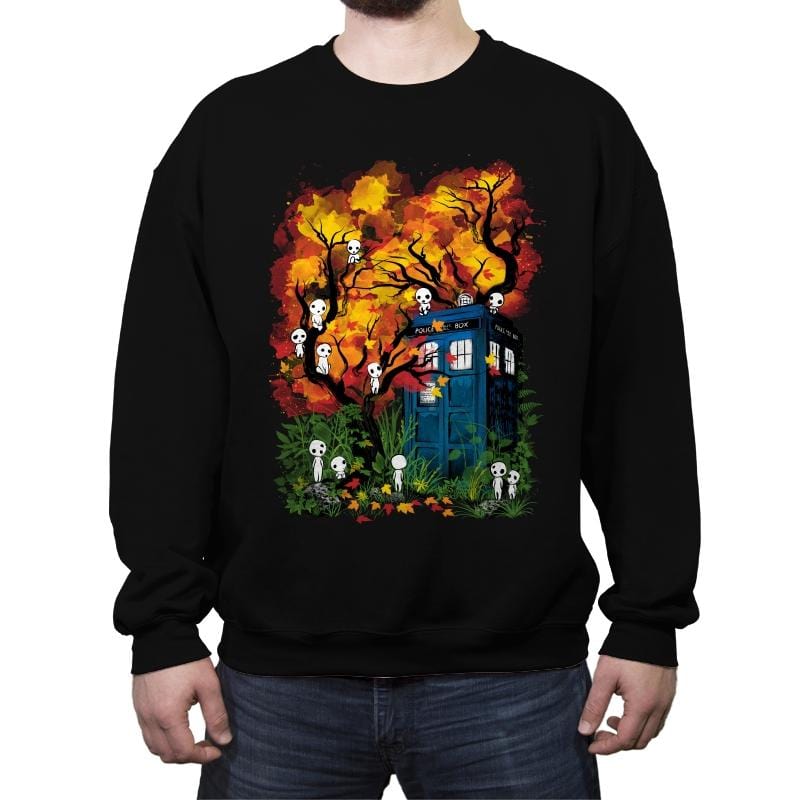 The Doctor in the Forest - Crew Neck Sweatshirt Crew Neck Sweatshirt RIPT Apparel