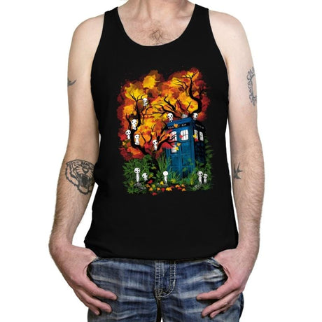 The Doctor in the Forest - Tanktop Tanktop RIPT Apparel X-Small / Black
