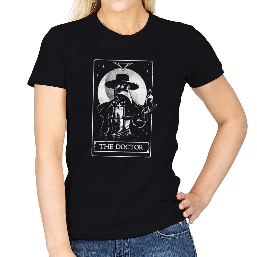 The Doctor - Womens T-Shirts RIPT Apparel Small / Black